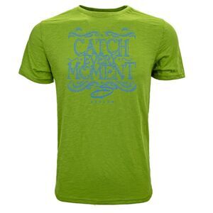 Savlen “Catch Every Moment” Moss Green Tee NWT | Levelwear Graphic Short Sleeve